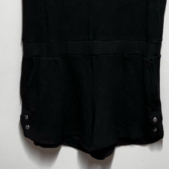 NWOT Revolve Monrow Super Soft French Terry Black Romper Loungewear Sz S - Picture 9 of 11
